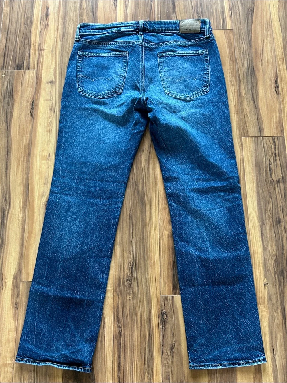 American Eagle Outfitters Men's Bootcut Jeans - Deep Blue Wash